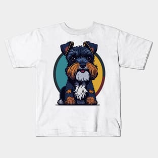 Miniature Schnauzer Portrait Kids T-Shirt